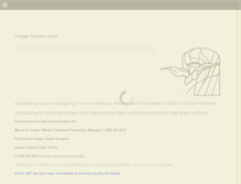 Tablet Screenshot of haegerstainedglass.com